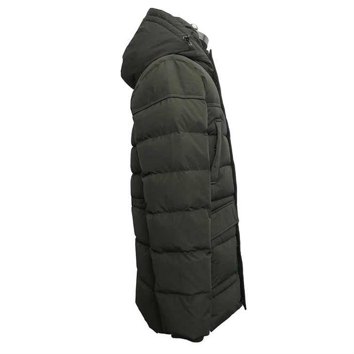 Men's thick puffer jacket with hood 2(001)